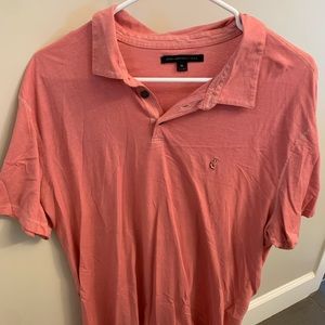 Mens john varvatos XL salmon polo